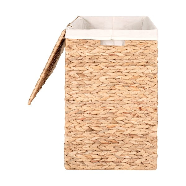 Dabīga toņa veļas grozs no ūdens hiacintes Passo – House Nordic-image-3