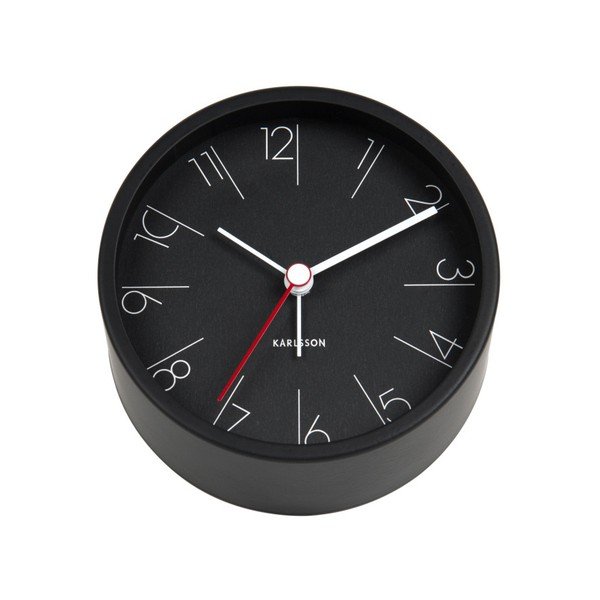 Melns Karlsson Numbers modinātājs, ø 11 cm-image-1