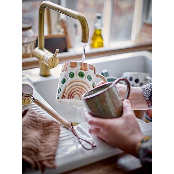 Zaļa/brūna māla krūze 515 ml Shama – Bloomingville-image-1