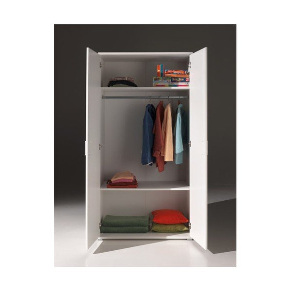 Balts skapis Vipack Milan, platums 105 cm-image-2