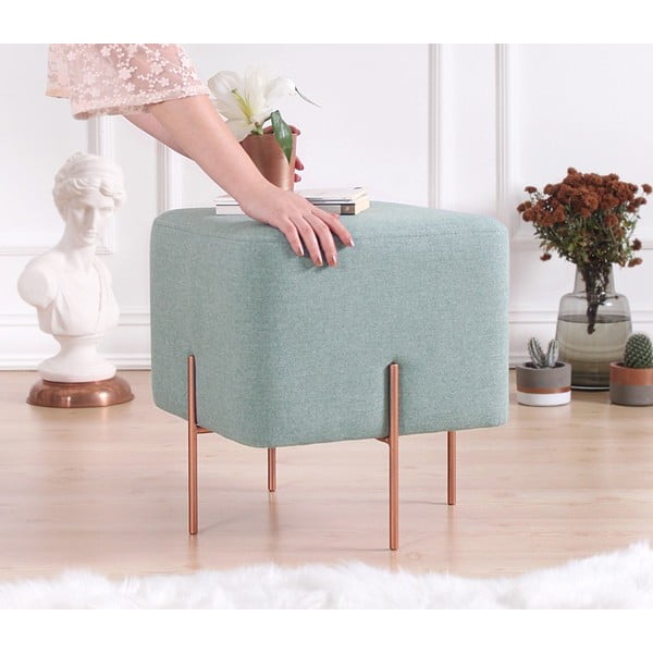 Gaiši zils pufs Copper – Artie-image-4