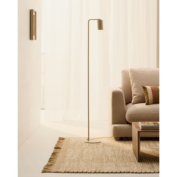 Bēša stāvlampa (augstums 147 cm) Manie – Kave Home-image-1