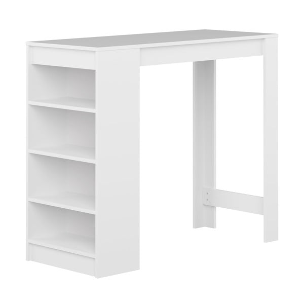 Balts bāra galds 115x50 cm Aravis - TemaHome 