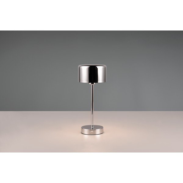Spīdīgas sudraba krāsas LED galda lampa ar regulējamu spilgtumu (augstums 30 cm) Jeff – Reality-image-4