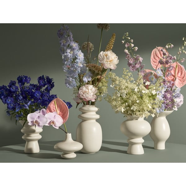 Krēmīgi balta keramikas vāze Kähler Design Kontur, augstums 29 cm-image-3