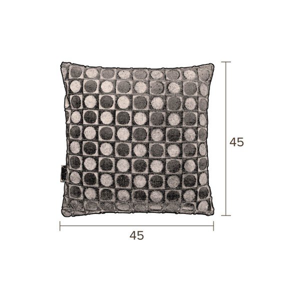 Sarkans/oranžs spilvens Dutchbone Ottava, 45 x 45 cm-image-2