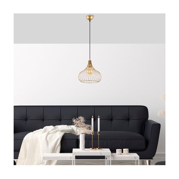 Piekaramā lampa ar metāla abažūru ø 22 cm Teldemia – Opviq lights-image-1