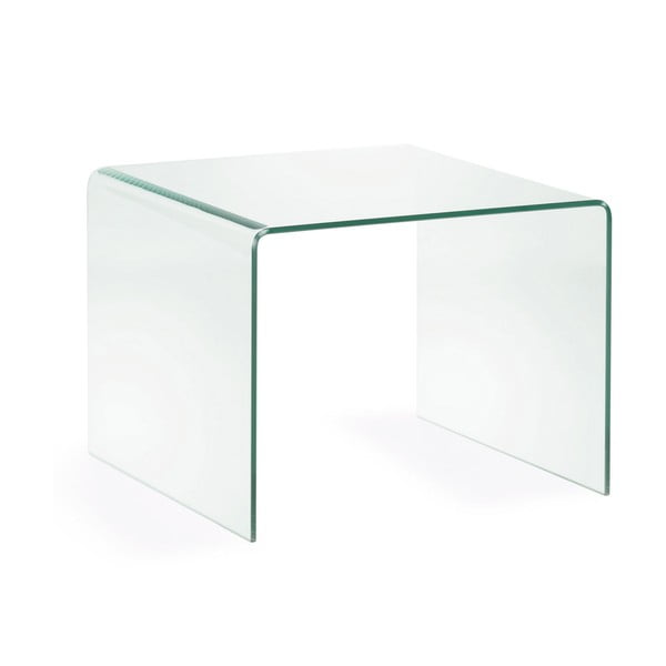 Stikla sānu galdiņš 60x60 cm Burano – Kave Home