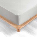 Balts palags no kokvilnas perkala ar gumiju 90x190 cm Percaline – douceur d'intérieur