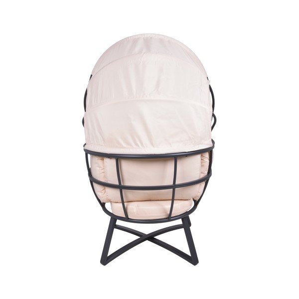 Bēšs metāla dārza atpūtas krēsls Delos – Garden Pleasure-image-2