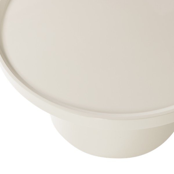 Pelēkbēšs apaļš žurnālgaldiņš ø 70 cm Veluna – WOOOD-image-2