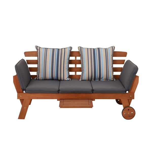 Brūns masīvkoka dārza sols Rincon – Garden Pleasure-image-2