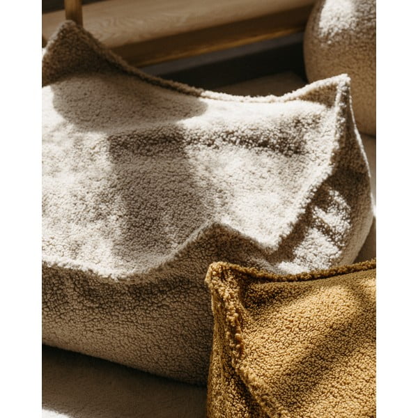 Brūns bērnu sēžammaiss no buklē auduma Square – Wigiwama-image-3