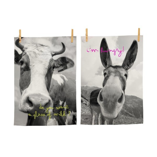 2 tējas dvieļu komplekts Blanc Farm