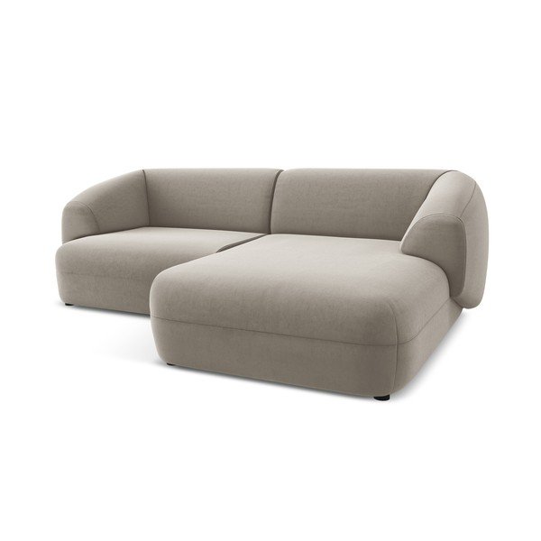 Bēšs samta stūra dīvāns (ar labo stūri) Moana – Makamii-image-4