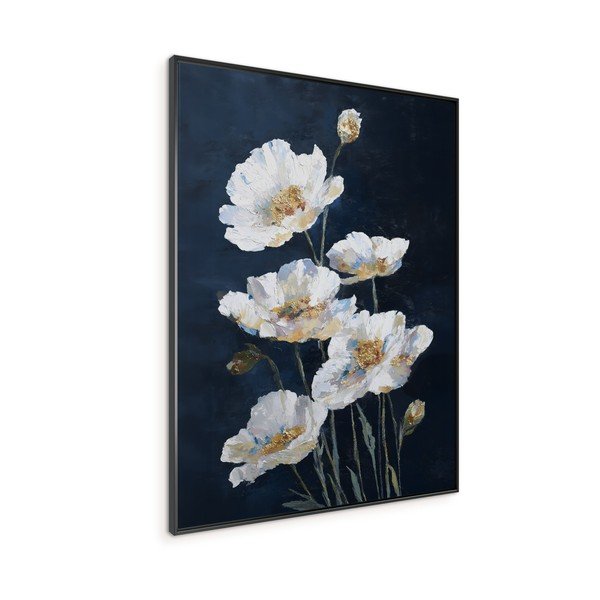 Drukāta glezna ar rāmi 60x80 cm White Poppies – Styler-image-3