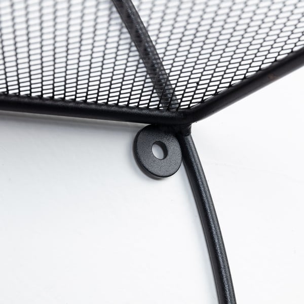 Melns daudzlīmeņu metāla sienas plaukts 55 cm Across – Kave Home-image-4