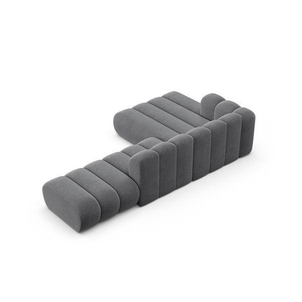 Gaiši pelēks stūra dīvāns (ar kreiso stūri) Lupine – Micadoni Home-image-3