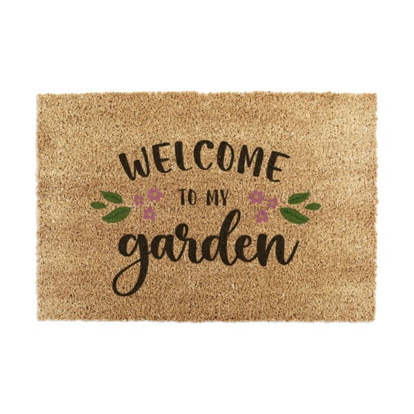 Kokosšķiedras kājslauķis 60x90 cm Welcome to My Garden – Artsy Doormats