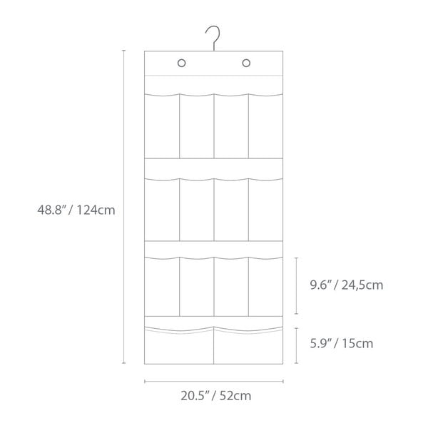 Piekaramais tekstila drēbju skapja organizators – Bigso Box of Sweden-image-4