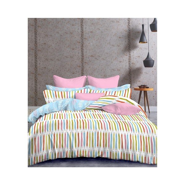 Divvietīga gultas pārklājs DecoKing Basic Stiches, 200 x 220 cm-image-1