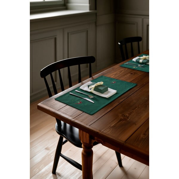 Galda paliktnis ar Ziemassvētku motīvu no kokvilnas maisījuma 30x43 cm Christmas Fable – JUNA-image-3