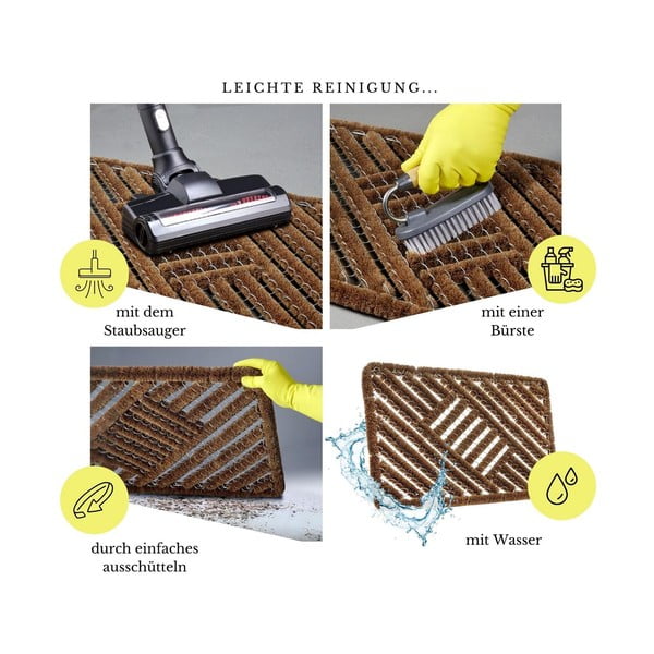 Kokosšķiedras kājslauķis 45x75 cm Coco Natural – Hanse Home-image-3