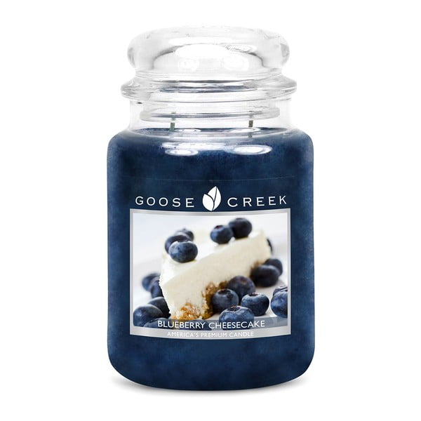 Aromatizēta svece stikla burciņā Goose Creek Blueberry Pie, 0,68 kg
