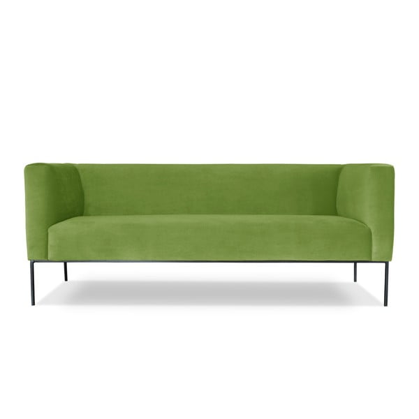 Zaļš trīsvietīgs dīvāns Windsor & Co. Dīvāni Neptūns