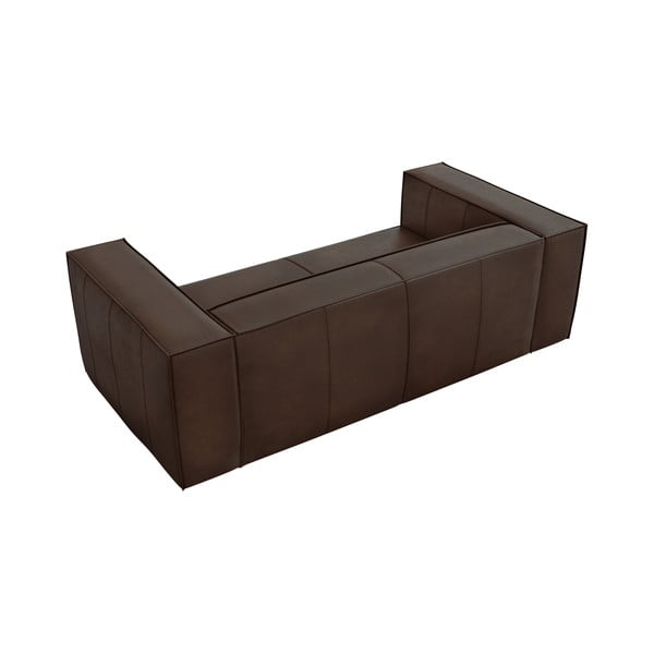 Tumši brūns ādas dīvāns 212 cm Madame – Windsor & Co Sofas-image-4