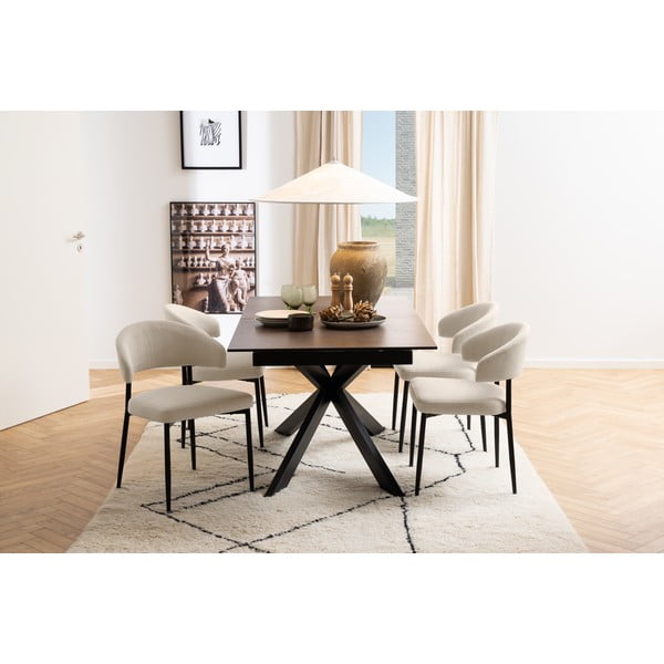 Keramikas izvelkams ēdamgalds 90x210 cm Irwine – Actona-image-1