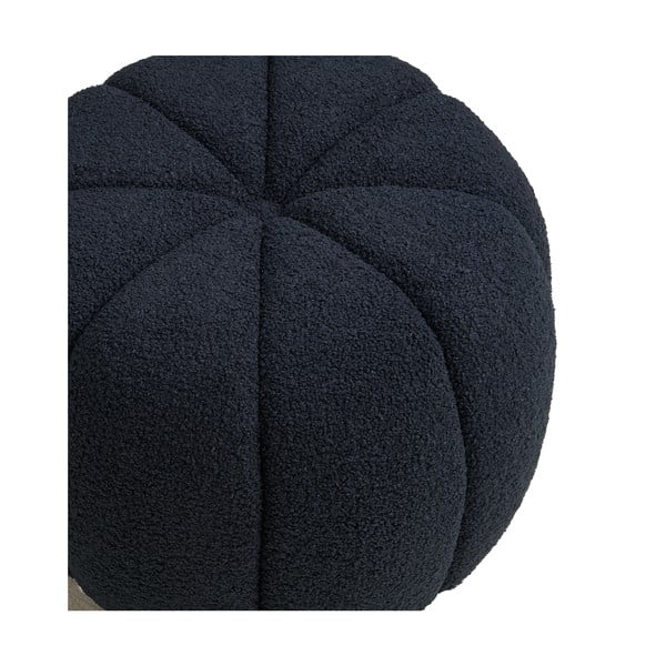 Tumši zils pufs no buklē auduma Paisley – House Nordic-image-3