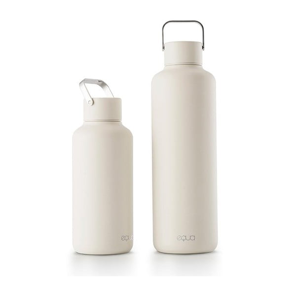 Balta ūdens pudele no nerūsējošā tērauda Equa Timeless, 1 l-image-3