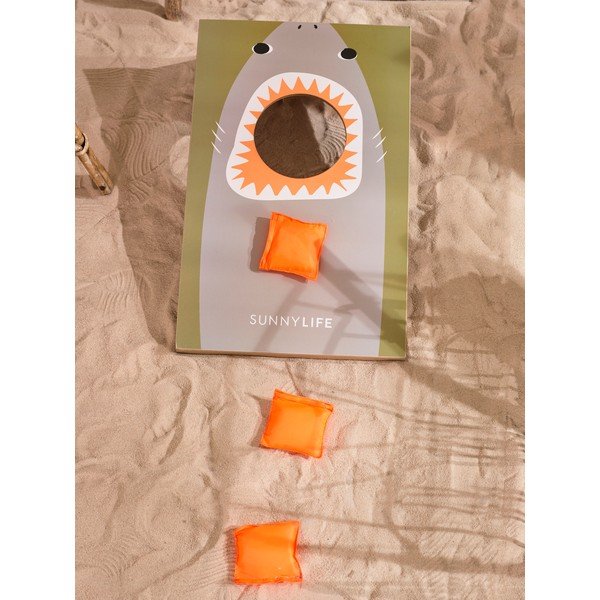 Dēļa un maisu mešanas spēle Sunnylife Shark Attack-image-1