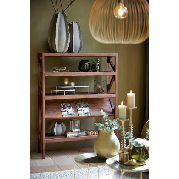 Zelta krāsas dekoratīva stikla uzglabāšanas kaste Mirina – Light & Living-image-1