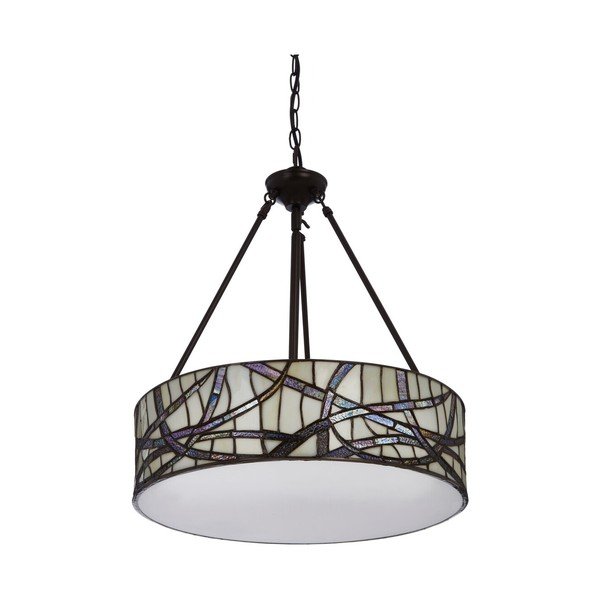 Metāla piekaramā lampa ar stikla abažūru ø 46 cm Waldorf – Premier Housewares-image-3