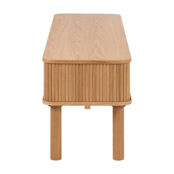 Dabīga toņa TV galdiņš ar ozolkoka imitāciju 140x45 cm Langley – Actona-image-4