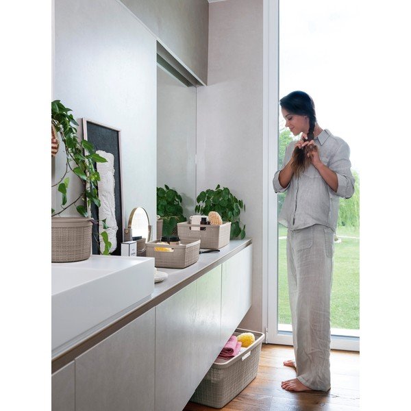 Plastmasas uzglabāšanas grozs ø 17x13 cm Jute – Curver-image-2