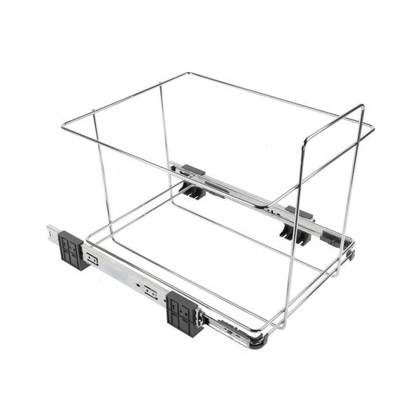 Pelēka iebūvēta plastmasas atkritumu šķirošanas tvertne 42+42 l Ecofil – Elletipi-image-4