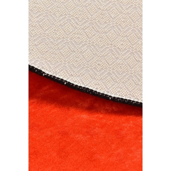 Oranžs neslīdošs bērnu paklājs Conceptum Hypnose Basketball, ø 140 cm-image-1