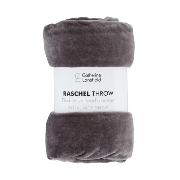 Pelēks gultas pārklājs 200x240 cm Raschel – Catherine Lansfield-image-2