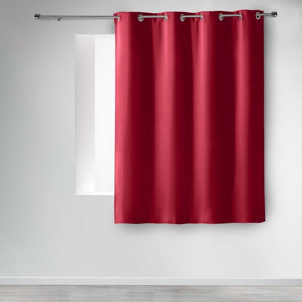 Sarkans gaismu necaurlaidīgs aizkars 135x180 cm Occult – douceur d'intérieur