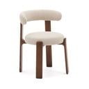 Brūns/bēšs oša masīvkoka pusdienu krēsls Granite – Kave Home