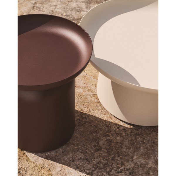 Metāla apaļš dārza galdiņš ø 45 cm Arcola – Kave Home-image-3