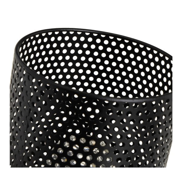 Melna galda lampa no metāla (augstums 20 cm) – Casa Selección-image-3
