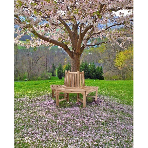 Brūns masīvkoka dārza sols Java – Garden Pleasure-image-1