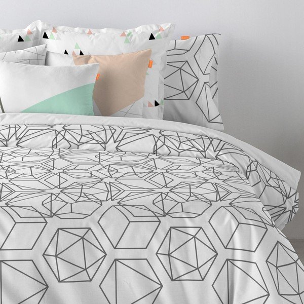 Kokvilnas spilvendrāna Blanc Jewel, 60 x 60 cm-image-1