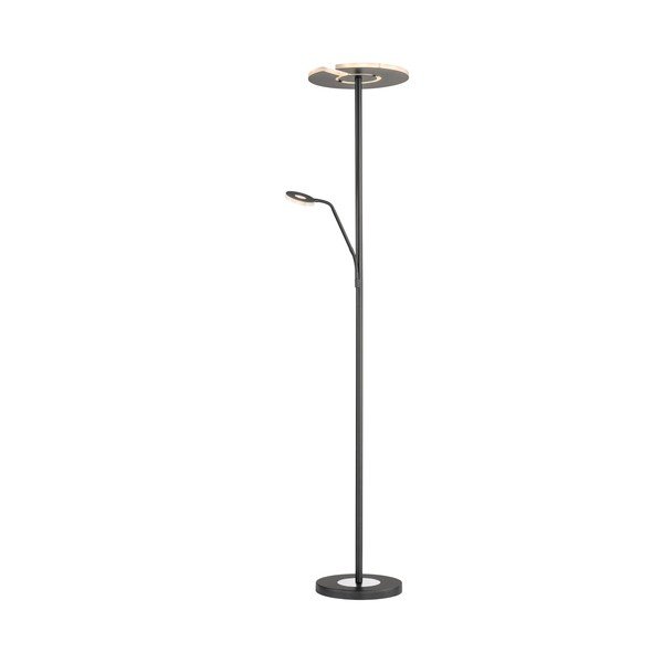 Melna LED stāvlampa ar regulējamu spilgtumu (augstums 180 cm) Dent – Fischer & Honsel-image-2