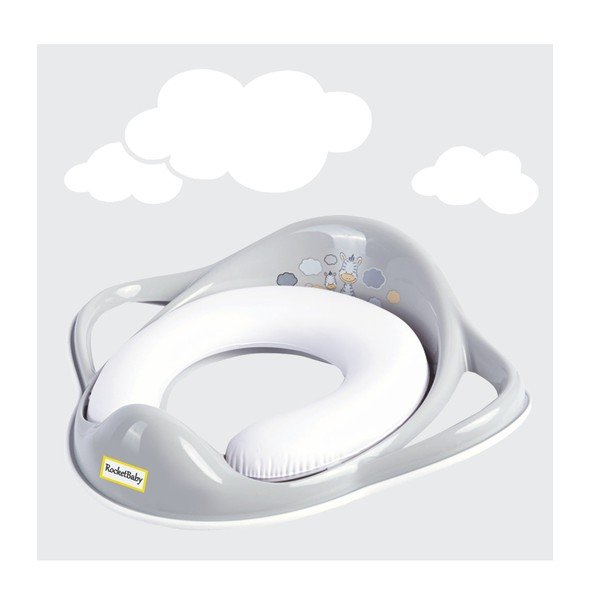 Pelēks bērnu tualetes poda sēdeklis – Rocket Baby-image-2