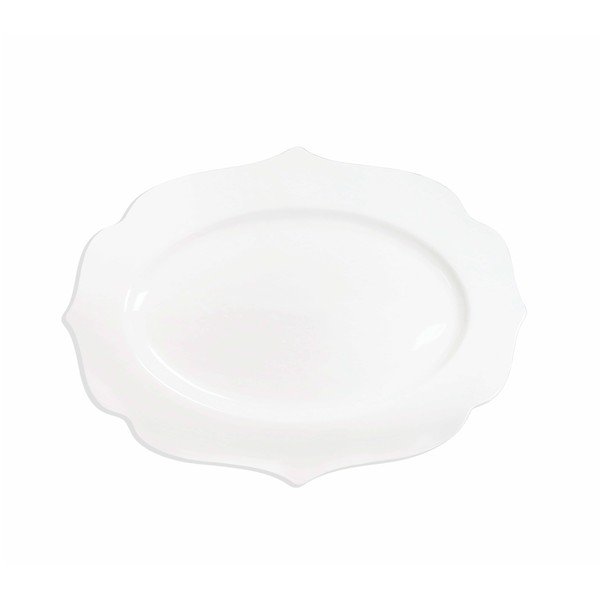 Paplāte no sintētiskā kaula porcelāna 25x35 cm Queen – Brandani